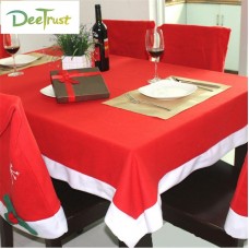 Año Nuevo Navidad rojo adornos Navidad mantel cubierta de la silla de mesa de comedor cubierta de polvo para el Partido decorativo Toalha ali-71861154